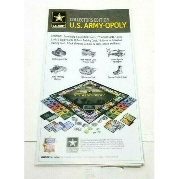 U.S. ARMY-OPOLY Board Game Collectors Edition (Z6) - Picture 3 of 5